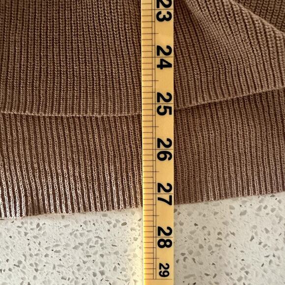 French Collection Taupe Sweater Lace Floral Sleeve Women’s L Cottagecore Boho - Picture 9 of 9